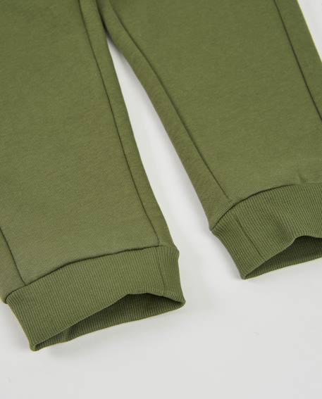 Pantalon en molleton avec taille ajustable et poches pour garçon Vert 4 - vertbaudet enfant 