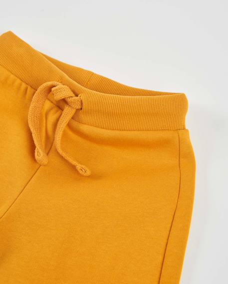 Pantalon en molleton pour garçon avec taille élastique Jaune 3 - vertbaudet enfant 