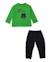 Ensemble pour garçon avec t-shirt en maille à message Vert 1 - vertbaudet enfant 