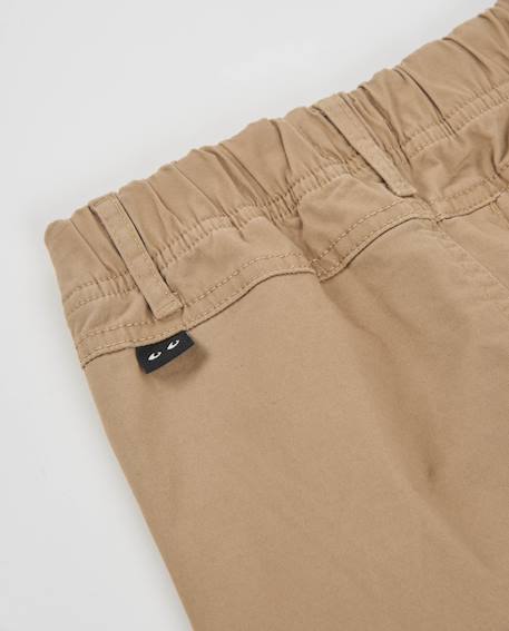 Chino garçon avec taille élastique et poches latérales Beige 5 - vertbaudet enfant 