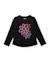 Ensemble fille avec t-shirt floral et leggings en maille extensibles Noir 2 - vertbaudet enfant 