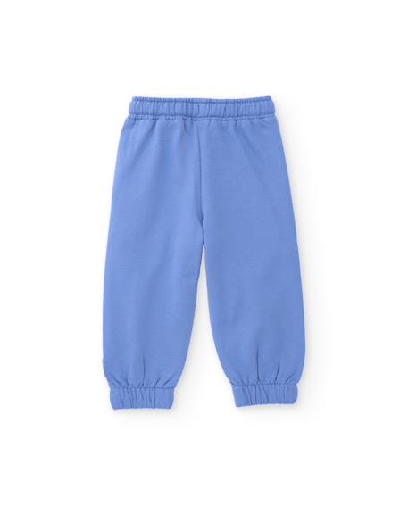 Pantalon de jogging garçon en molleton avec poches et taille ajustable Bleu 2 - vertbaudet enfant 