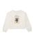 Sweat-shirt fille en molleton avec imprimé floral et coupe décontractée Blanc 2 - vertbaudet enfant 
