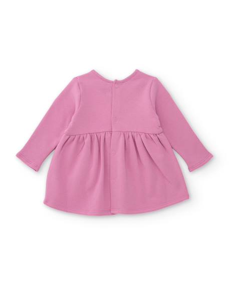 Robe en molleton pour bébé avec imprimé animalier Rose 2 - vertbaudet enfant 