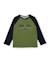 T-shirt garçon en jersey avec imprimé rock et manches contrastées Vert 2 - vertbaudet enfant 