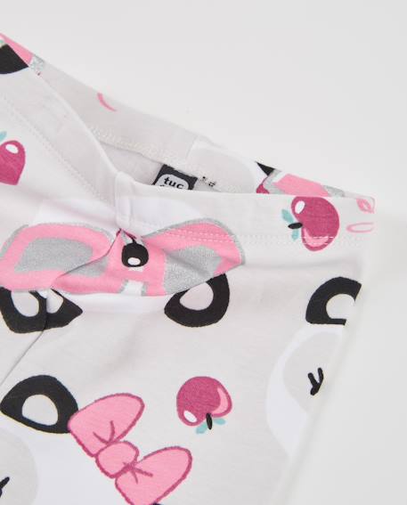 Legging bébé fille en molleton avec imprimé pandas Blanc 3 - vertbaudet enfant 