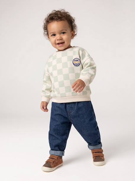 Sweat bébé garçon manches longues vert sauge 10 - vertbaudet enfant 