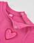 Sweat fille en molleton chaud avec cœurs brodés Rose 4 - vertbaudet enfant 