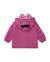 Sweat à capuche bébé fille en molleton à motif ludique Violet 2 - vertbaudet enfant 