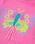 T-shirt en jersey fille à manches longues et motif papillon Rose 4 - vertbaudet enfant 