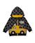 Sweat zippé bébé garçon en molleton à carreaux contrastés Noir 2 - vertbaudet enfant 