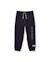 Pantalon garçon en molleton avec poche cargo et poignets élastiques Bleu 1 - vertbaudet enfant 