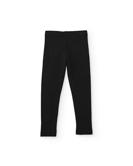Legging long pour fille en maille avec toucher doux Noir 2 - vertbaudet enfant 