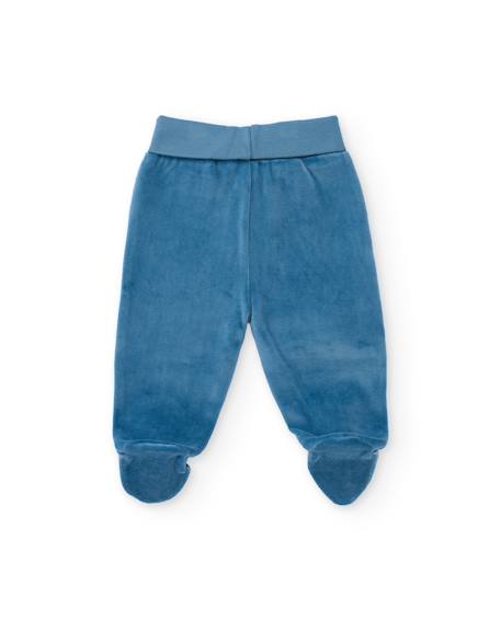 Ensemble bébé en maille avec dinosaure en relief Bleu 5 - vertbaudet enfant 