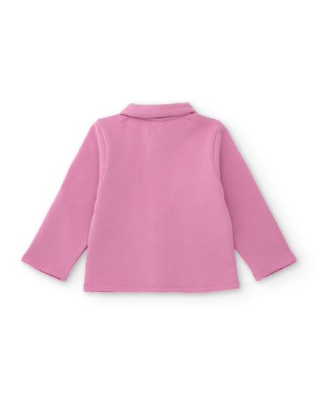 Ensemble en molleton pour bébé avec sweat imprimé Rose 3 - vertbaudet enfant 