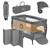 Lit parapluie parc bébé 2en1 stefi plus 0-36 mois avec matelas haute densité et roulettes Green olive+Grey multicolor+Grey white+Pink yellow 13 - vertbaudet enfant 