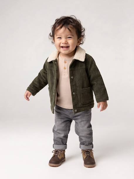 Veste bébé garçon kaki 1 - vertbaudet enfant 