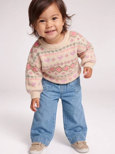 Pull bébé fille manches longues rose 9 - vertbaudet enfant 