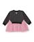 Robe fille buste en molleton à sequins et jupe en tulle Gris 2 - vertbaudet enfant 