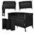 Lit cododo 3en1 ellen avec fonction lit parapluie et parc bébé, matelas haute densité et roulettes Beige sand+Black carbon+Green sage 7 - vertbaudet enfant 