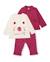 Ensemble en peluche pour bébé avec veste zippée Rouge 1 - vertbaudet enfant 