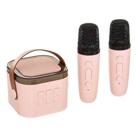 Set karaoké enceinte et micros - kara Rose+Vert 1 - vertbaudet enfant 