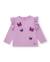 T-shirt en jersey fille à volants aux épaules et broderie papillons Violet 2 - vertbaudet enfant 