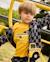 T-shirt bébé garçon manches longues en jersey avec motif voiture Jaune 1 - vertbaudet enfant 