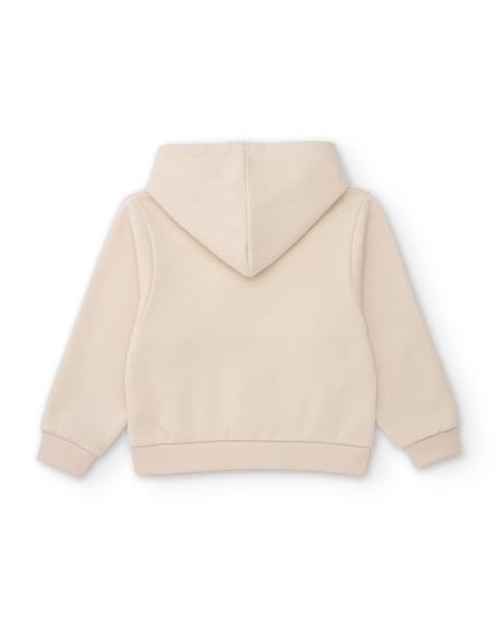 Ensemble en maille pour fille avec sweat à capuche et broderie florale Blanc 4 - vertbaudet enfant 