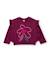 T-shirt fille en jersey à volants aux manches et motif floral Rouge 2 - vertbaudet enfant 