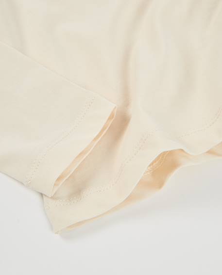 T-shirt de fille en maille avec appliques florales et manches longues Blanc 4 - vertbaudet enfant 