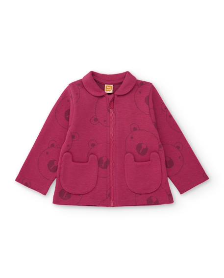 Ensemble en peluche pour bébé avec veste zippée Rouge 2 - vertbaudet enfant 