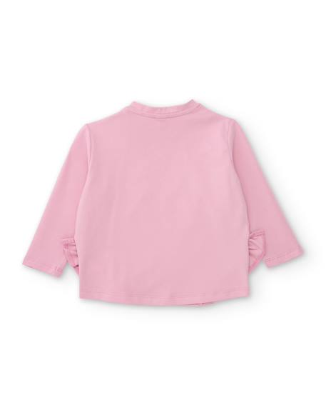 T-shirt fille en maille à imprimé chats Rose 2 - vertbaudet enfant 