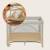 Lit parapluie parc bébé 3en1 laura 0-36 mois avec matelas haute densité et roulettes Beige sand+Black carbon+Green sage+Grey concrete+Pink nude 2 - vertbaudet enfant 