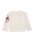 T-shirt de fille en maille avec imprimé floral et manches longues Blanc 2 - vertbaudet enfant 