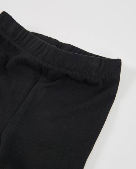 Legging fille en jersey stretch taille confortable Noir 3 - vertbaudet enfant 