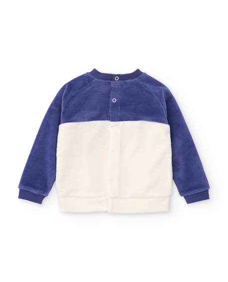 Ensemble en peluche pour bébé avec appliqué de petit chien Violet 3 - vertbaudet enfant 