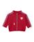 Sweat zippé fille en molleton doux à motif cœurs Rouge 2 - vertbaudet enfant 