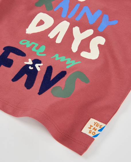 T-shirt à manches longues en jersey pour bébé garçon avec motif ludique Rouge 4 - vertbaudet enfant 