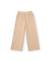 Pantalon de fille en tricot avec jambe large et finition texturée Beige 2 - vertbaudet enfant 