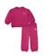 Ensemble en molleton pour bébé fille avec sweat à nœud et pantalon assorti Rose 1 - vertbaudet enfant 
