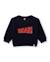 Pull en tricot pour garçon avec message sur le devant Bleu 1 - vertbaudet enfant 