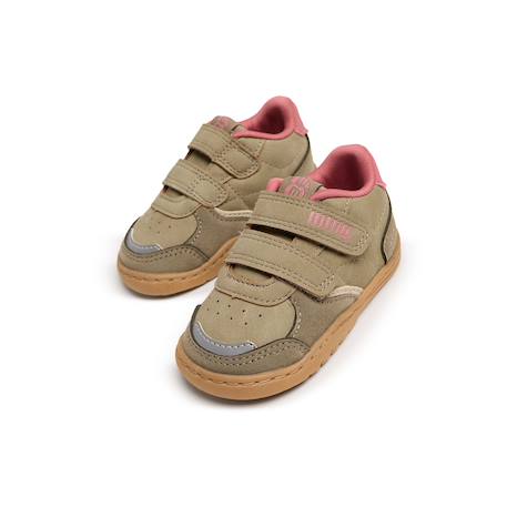 Sneakers filles synthétique fermeture adhésive barefoot Green 6 - vertbaudet enfant 