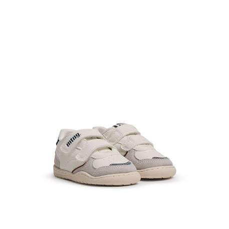 Sneakers garçon synthétique fermeture adhésive barefoot Blue+White 10 - vertbaudet enfant 