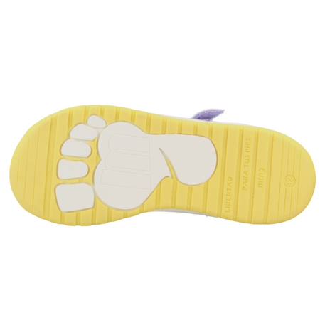 Sneakers filles synthétique fermeture adhésive barefoot Mauve 6 - vertbaudet enfant 