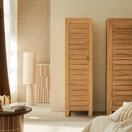 Colonne simple enfant en bois de teck 180 minimalys Naturel 6 - vertbaudet enfant 