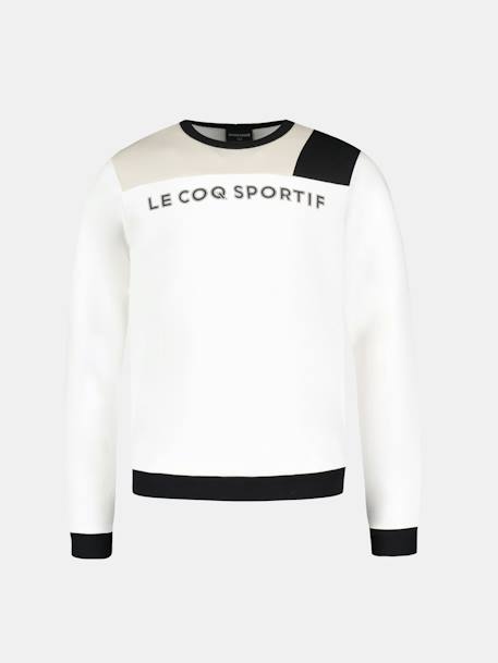 Sweat col rond essentiels Blanc 1 - vertbaudet enfant 
