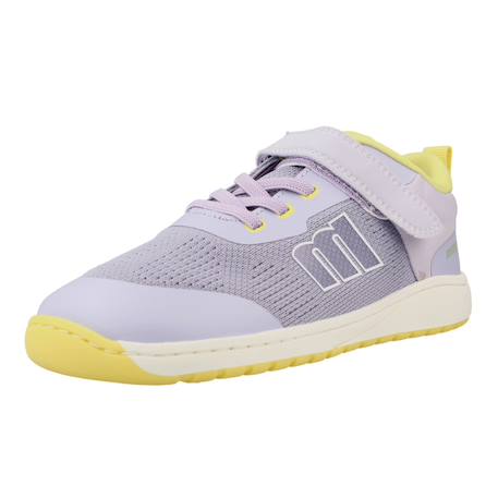 Sneakers filles synthétique fermeture adhésive barefoot Mauve 4 - vertbaudet enfant 