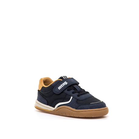 Sneakers garçon synthétique fermeture adhésive barefoot Blue+White 2 - vertbaudet enfant 