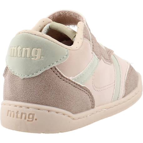 Sneakers filles synthétique fermeture adhésive barefoot marron clair+White 3 - vertbaudet enfant 